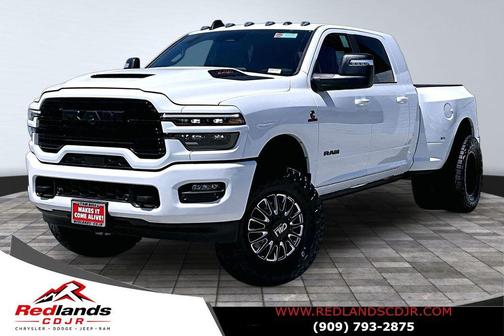 Bright White Clearcoat 2026 RAM 3500 Laramie Mega Cab 4x4 6'4' Box