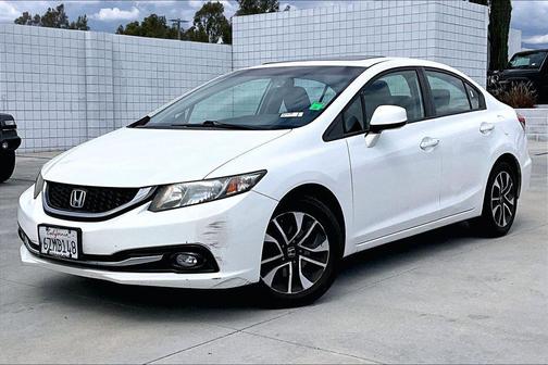 White 2013 Honda Civic EX-L