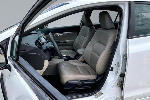 White 2013 Honda Civic EX-L