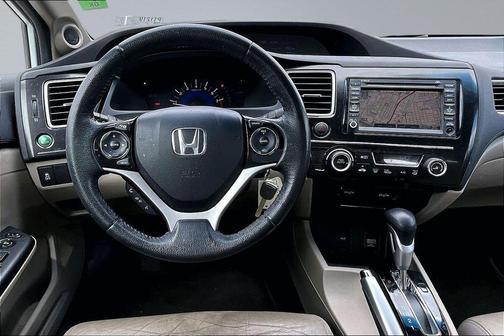 White 2013 Honda Civic EX-L