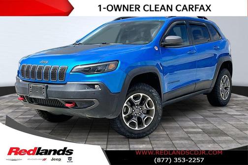 Hydro Blue Pearlcoat 2021 Jeep Cherokee Trailhawk