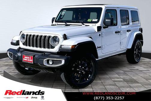 Bright White Clearcoat 2025 Jeep Wrangler 4xe Sahara