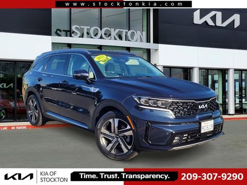 Blue 2023 Kia Sorento Hybrid SX Prestige