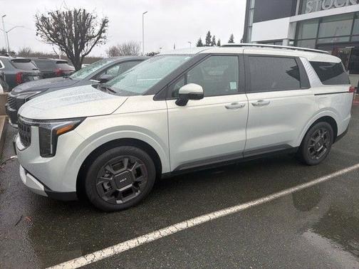 Ivory Silver 2025 Kia Carnival Hybrid EX