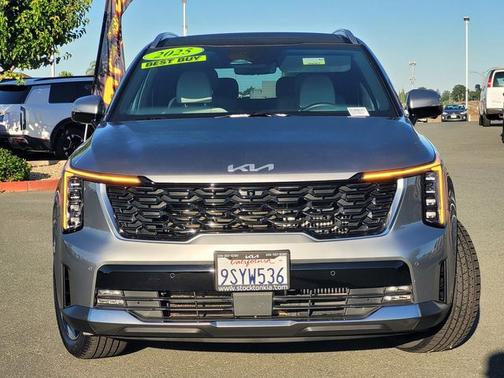 Steel Gray 2025 Kia Sorento Hybrid SX Prestige