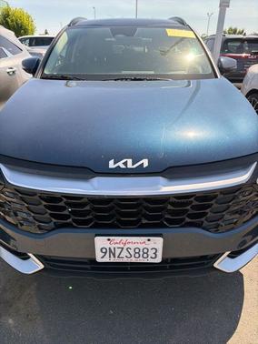 Blue 2025 Kia Sportage Hybrid EX