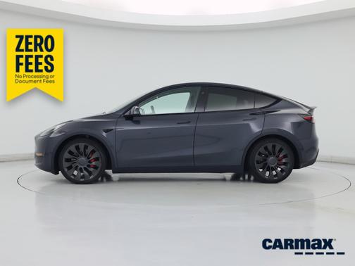 Gray 2025 Tesla Model Y Performance