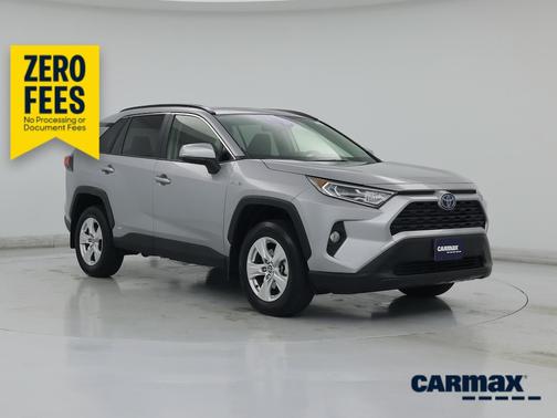Silver 2021 Toyota RAV4 Hybrid XLE
