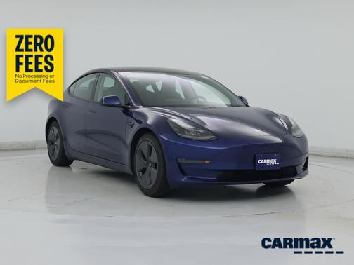 Blue 2021 Tesla Model 3 Standard Range Plus