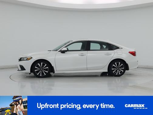 White 2022 Honda Civic EX