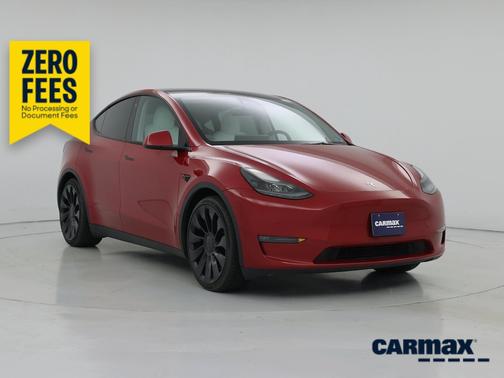 Red 2023 Tesla Model Y Performance