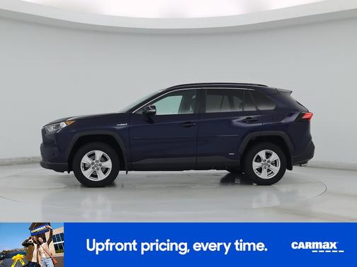 Blue 2021 Toyota RAV4 Hybrid XLE