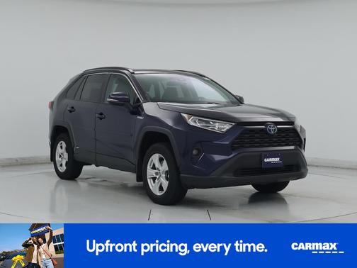 Blue 2021 Toyota RAV4 Hybrid XLE