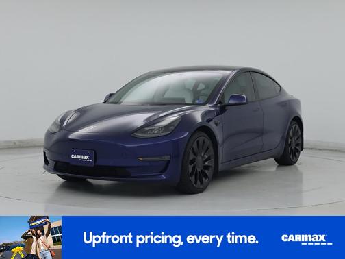 Blue 2022 Tesla Model 3 Performance