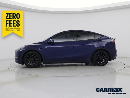 Blue 2021 Tesla Model Y Performance