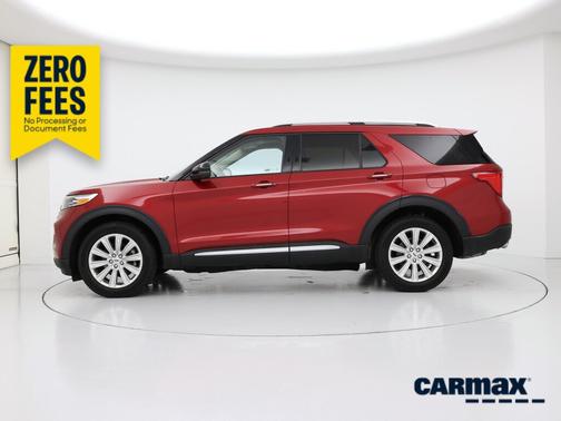 Red 2021 Ford Explorer Limited