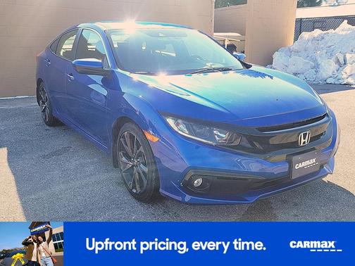 Blue 2021 Honda Civic Sport