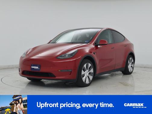 Red 2023 Tesla Model Y Long Range