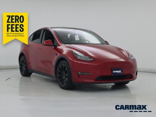 Red 2022 Tesla Model Y Long Range