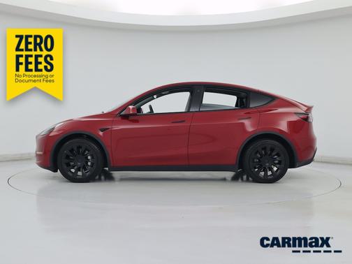 Red 2022 Tesla Model Y Long Range