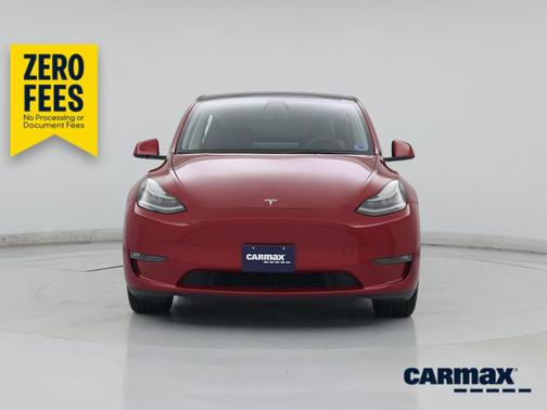 Red 2022 Tesla Model Y Long Range