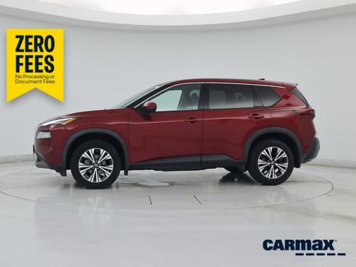 Red 2021 Nissan Rogue SV