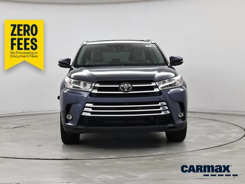 Blue 2019 Toyota Highlander Limited Platinum