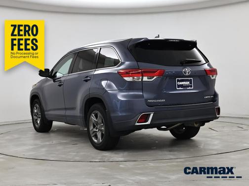 Blue 2019 Toyota Highlander Limited Platinum