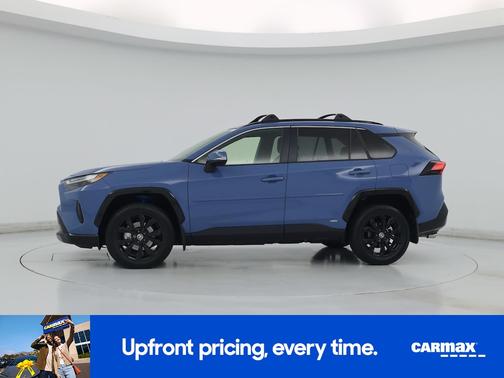 Blue 2022 Toyota RAV4 Hybrid SE