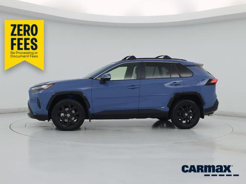 Blue 2022 Toyota RAV4 Hybrid SE