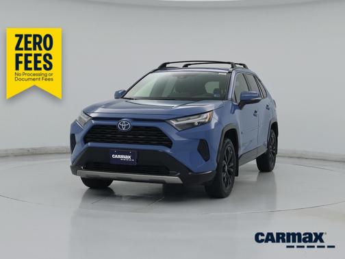 Blue 2022 Toyota RAV4 Hybrid SE