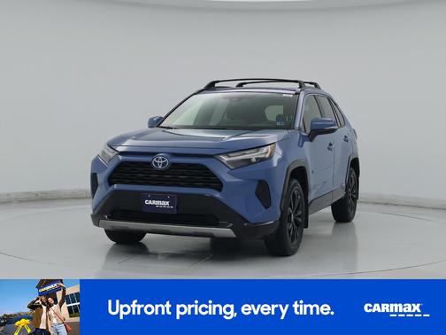 Blue 2022 Toyota RAV4 Hybrid SE
