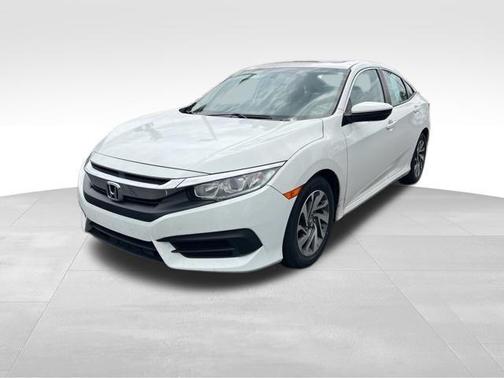 White 2017 Honda Civic EX