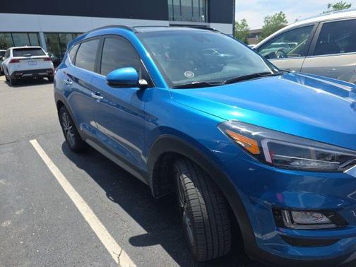 Aqua Blue 2021 Hyundai TUCSON Ultimate