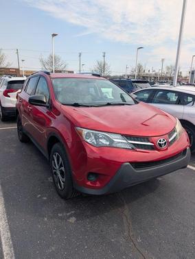 Red 2013 Toyota RAV4 LE