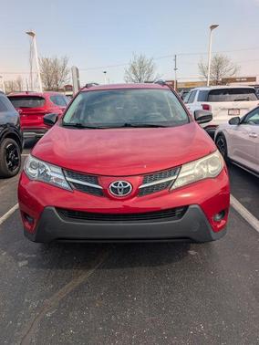 Red 2013 Toyota RAV4 LE