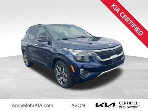 Dark Ocean Blue/Black Roof 2021 Kia Seltos SX