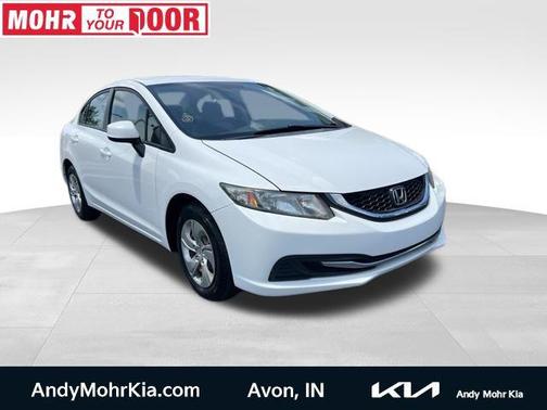 White 2013 Honda Civic LX