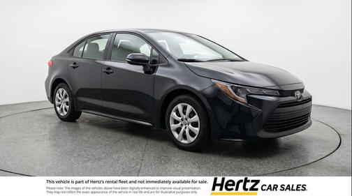 Midnight Black Metallic 2025 Toyota Corolla LE