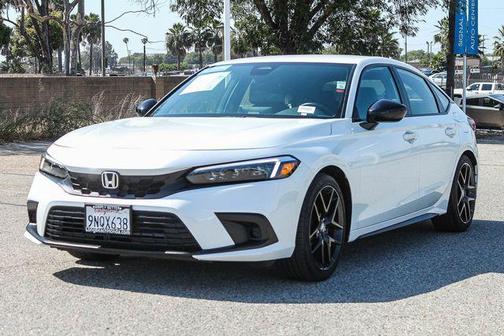 Platinum White Pearl 2024 Honda Civic Sport