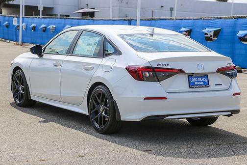 Platinum White Pearl 2026 Honda Civic Hybrid Sport