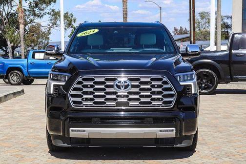 Midnight Black Metallic 2024 Toyota Sequoia Capstone