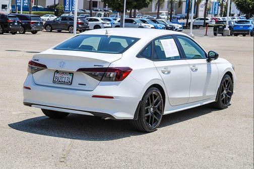 Platinum White Pearl 2026 Honda Civic Hybrid Sport