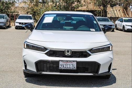 Platinum White Pearl 2026 Honda Civic Hybrid Sport