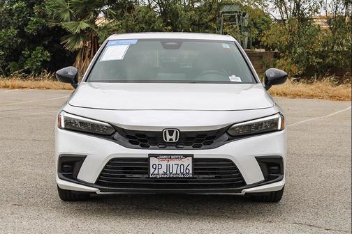 Platinum White Pearl 2024 Honda Civic Sport