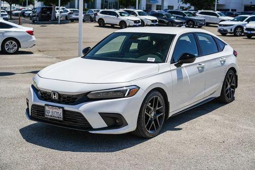 Platinum White Pearl 2024 Honda Civic Sport