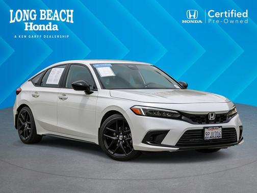 Platinum White Pearl 2024 Honda Civic Sport