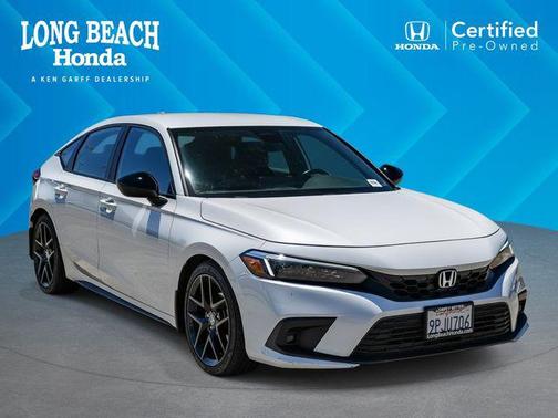 Platinum White Pearl 2024 Honda Civic Sport