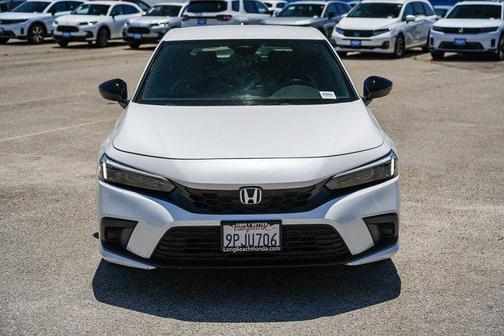 Platinum White Pearl 2024 Honda Civic Sport
