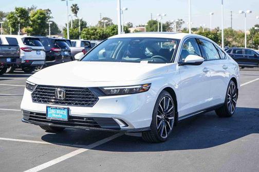 Platinum White Pearl 2026 Honda Accord Hybrid Touring